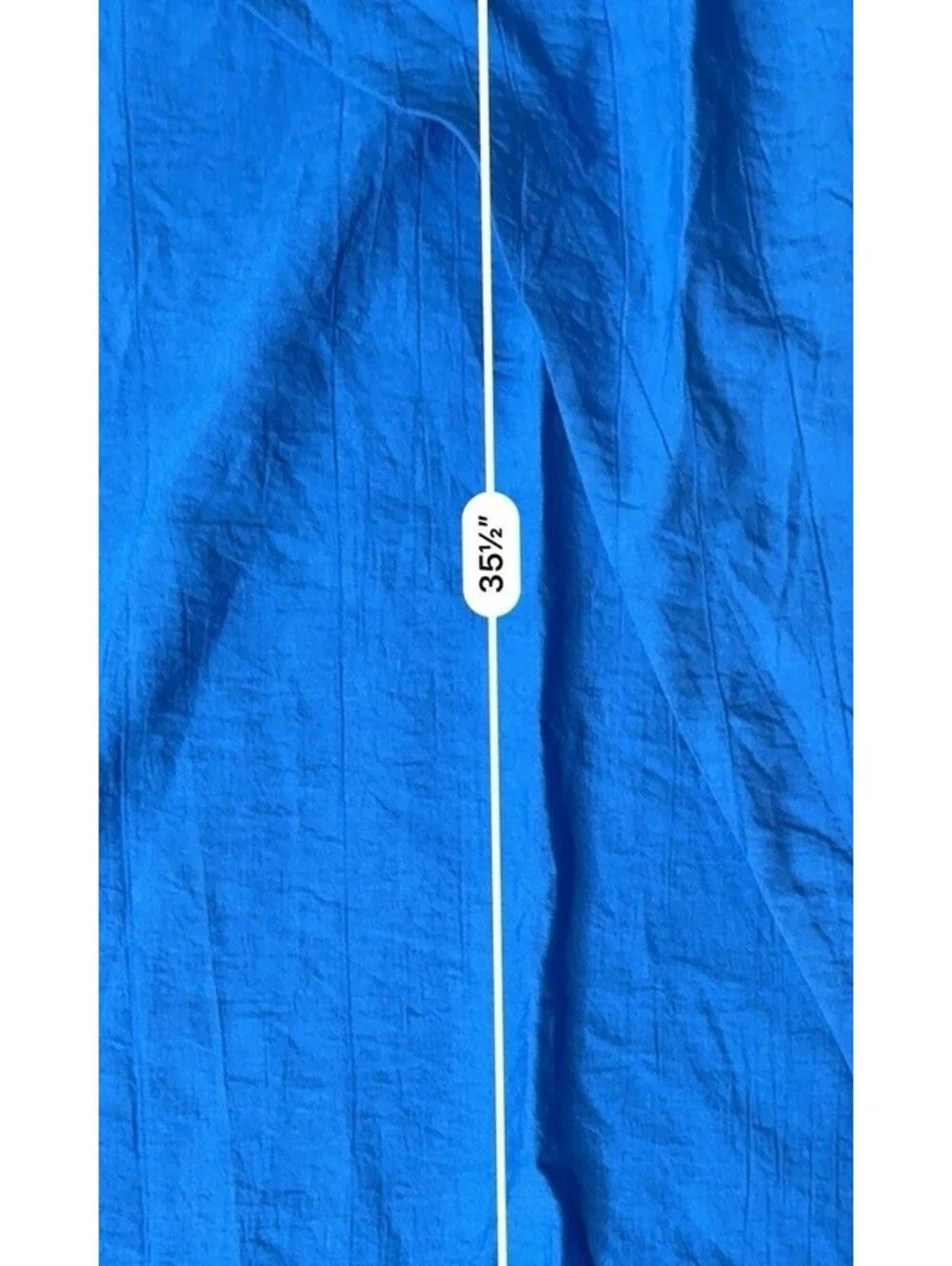 Soul of Mu Sax Blue Lightweight Midi Skirt with Side Tie - N